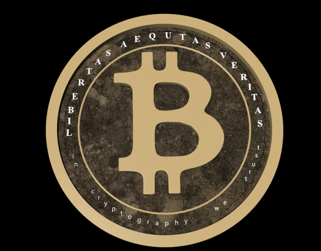 bitcoin Modèle 3D .c4d .max .obj .3ds .fbx .stl .blend 