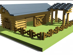 cattle corral 3D Model