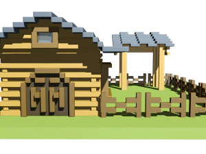 cattle corral 3D Model