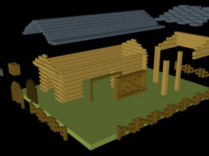 cattle corral 3D Model
