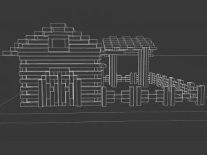 cattle corral 3D Model