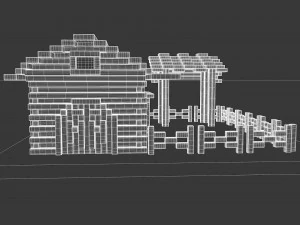 cattle corral 3D Model