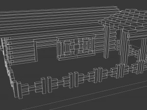 cattle corral 3D Model