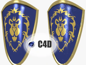 escudo de lordaeron guau Modelo 3D