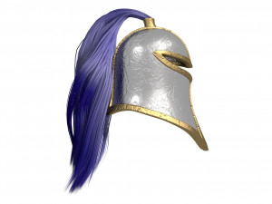helmet with tail 3D Model
