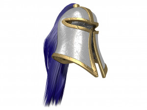 helmet with tail 3D Model