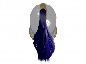 helmet with tail 3D Model