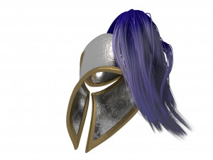 helmet with tail 3D Model
