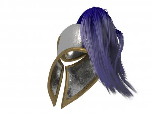 helmet with tail 3D Model