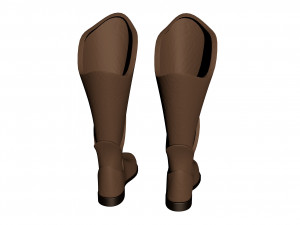 boots low-poly 3d Modèle 3D