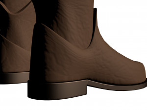 boots low-poly 3d Modèle 3D
