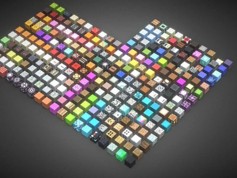 Minecraft Block FULL VOLUME 3D Model