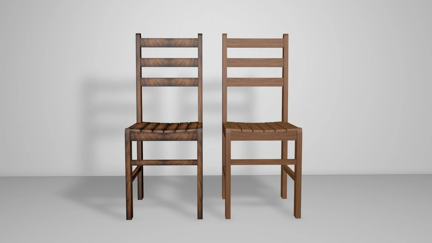 silla de madera semi rustica 3D Model .c4d .max .obj .3ds .fbx .stl .blend 