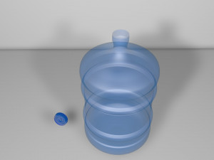 bidon de agua Modello 3D