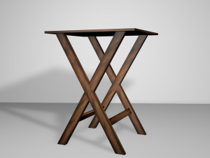 mesa de madera 3Dモデル
