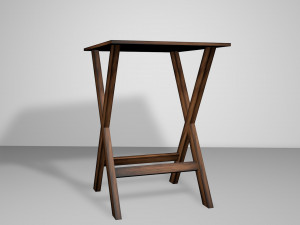 mesa de madera 3Dモデル