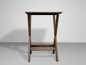 mesa de madera 3Dモデル