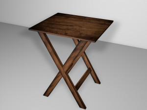 mesa de madera 3Dモデル