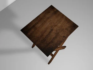 mesa de madeira Modelo 3D
