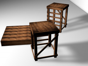 tarimas de madera Modelo 3D