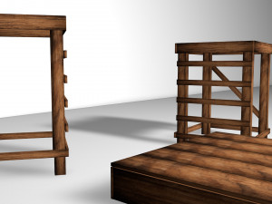 tarimas de madera Modelo 3D