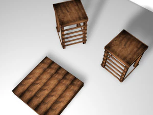 tarimas de madera 3D Model