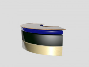 escritorio para set de tv 3D Model
