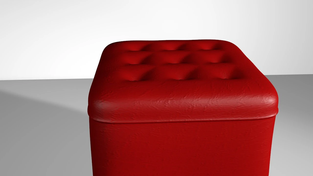 Puff de Cuero 3D Modell .c4d .max .obj .3ds .fbx .stl .blend 