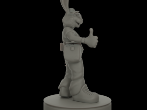 Of a hare on a stand 3D प्रिंट मॉडल