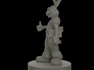 Of a hare on a stand 3D प्रिंट मॉडल