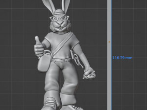 Of a hare on a stand 3D प्रिंट मॉडल