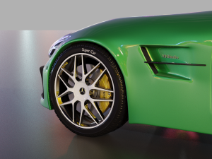 mercedes c-63 amg gtr Modèle 3D