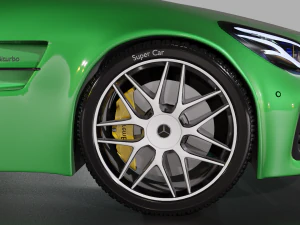 mercedes c-63 amg gtr 3D Model