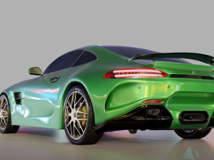 mercedes c-63 amg gtr Modèle 3D