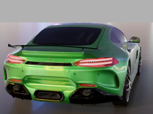 mercedes c-63 amg gtr 3D Model