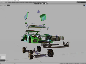 mercedes c-63 amg gtr 3D Model