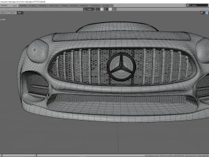 mercedes c-63 amg gtr 3D Model