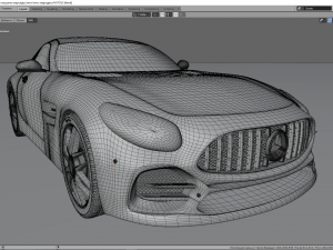mercedes c-63 amg gtr Modèle 3D