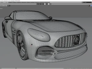 mercedes c-63 amg gtr 3D Model