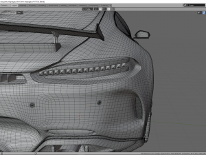 mercedes c-63 amg gtr Modèle 3D