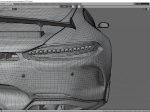 mercedes c-63 amg gtr 3D Model