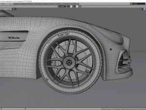 mercedes c-63 amg gtr Modèle 3D