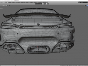 mercedes c-63 amg gtr Modèle 3D