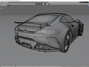 mercedes c-63 amg gtr Modèle 3D