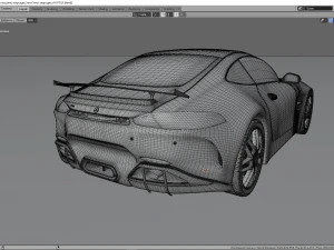 mercedes c-63 amg gtr 3D Model