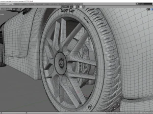 mercedes c-63 amg gtr 3D Model