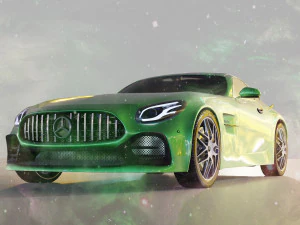 mercedes c-63 amg gtr 3D Model