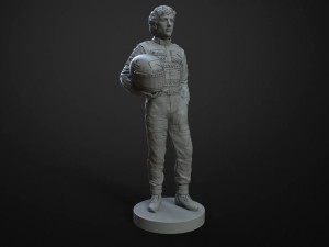 Ayrton Senna 3Dプリントモデル