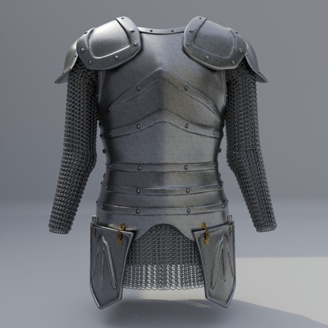 cuirass 3D मॉडल .c4d .max .obj .3ds .fbx .stl .blend 