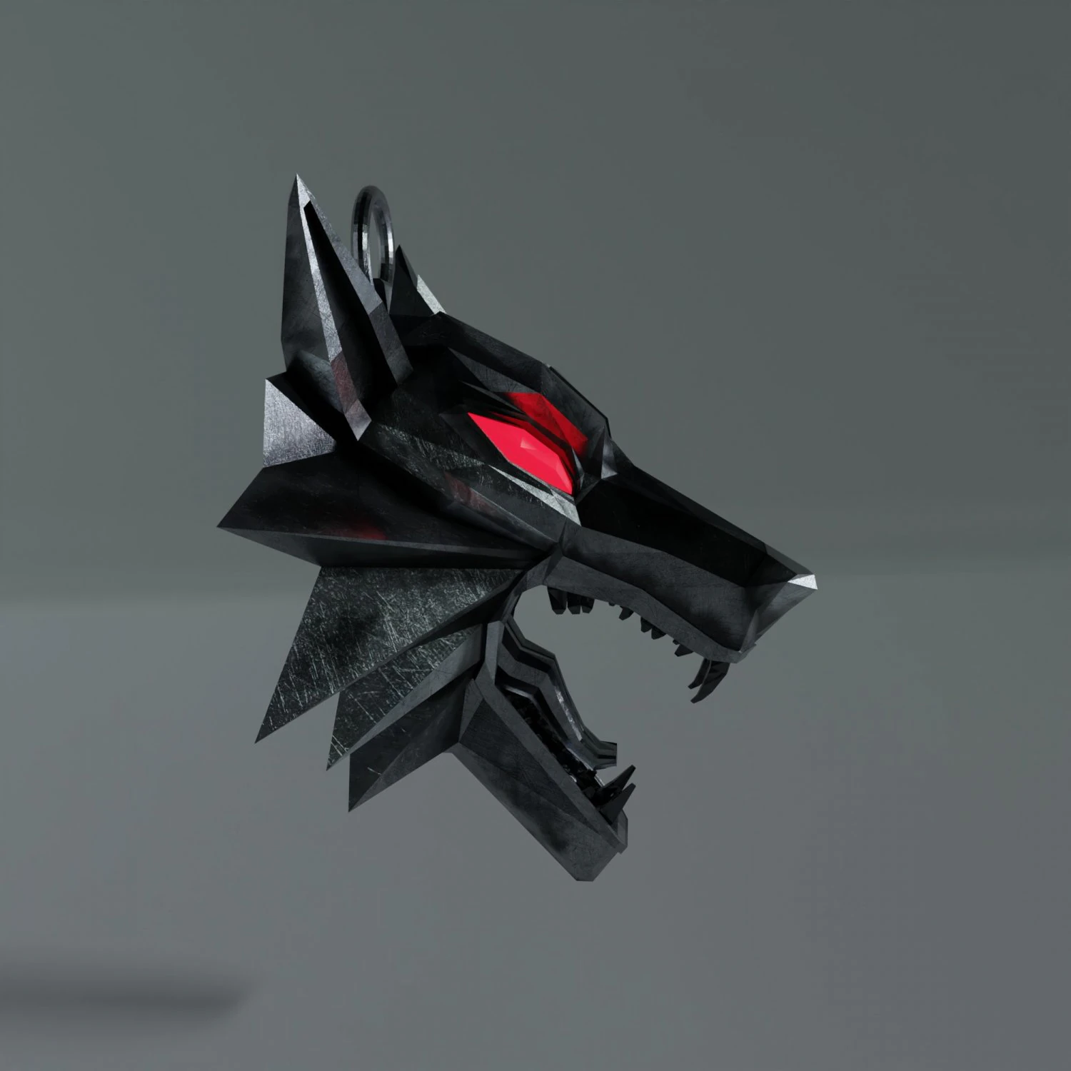 Witcher amulet 3D Model .c4d .max .obj .3ds .fbx .stl .blend 